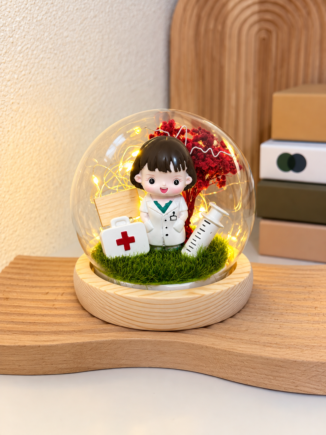 Crimson Love Crystal Ball
