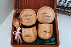 Personalized Wooden Couple Gift Set
